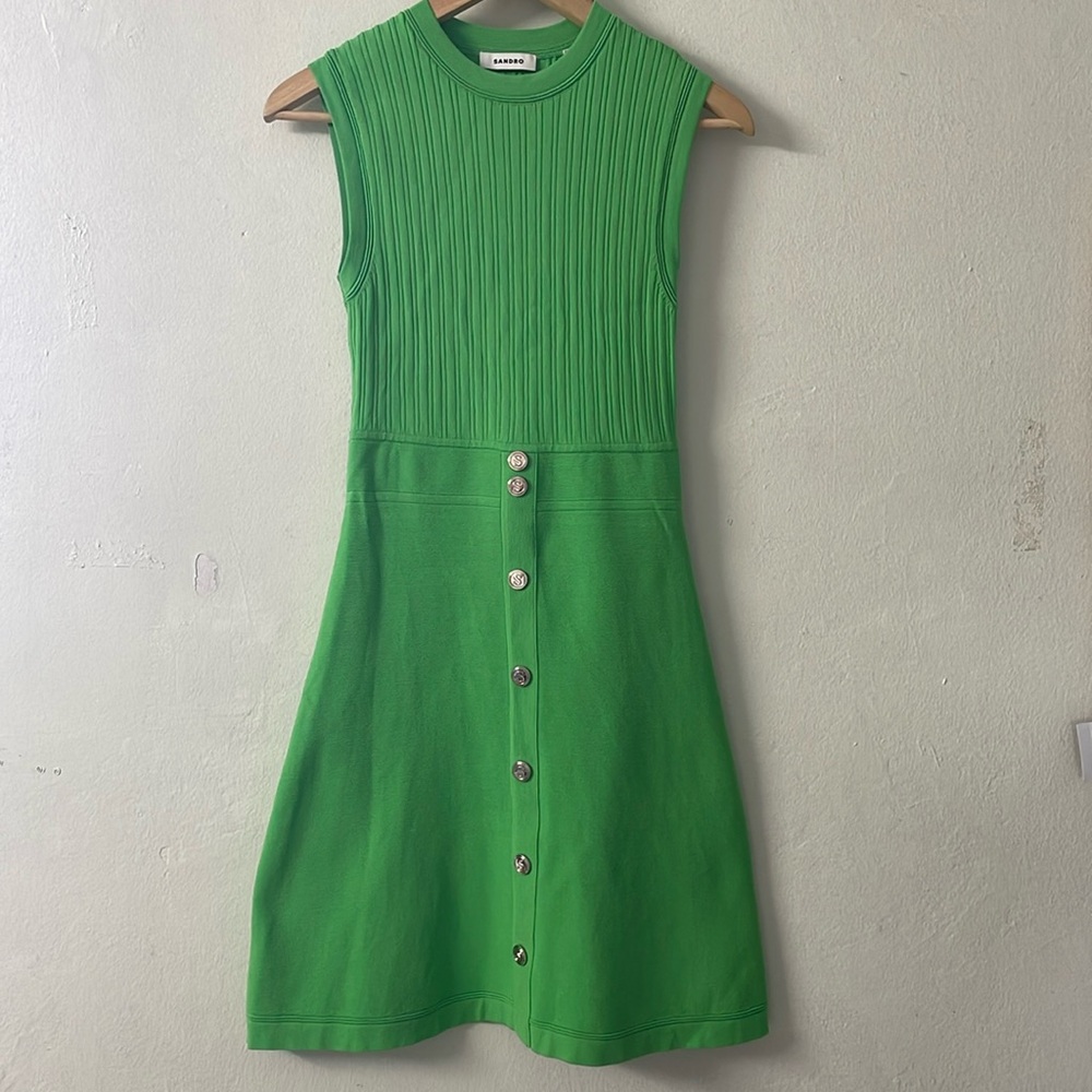 Sandro Short Dress with Buttons
